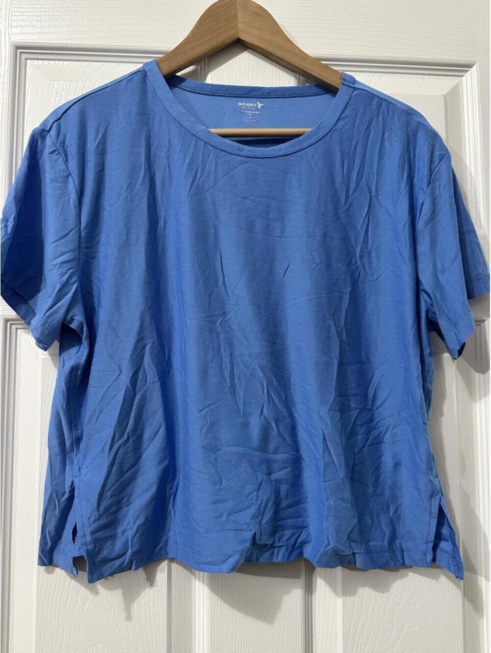 Old Navy Women's Blue Crop-top